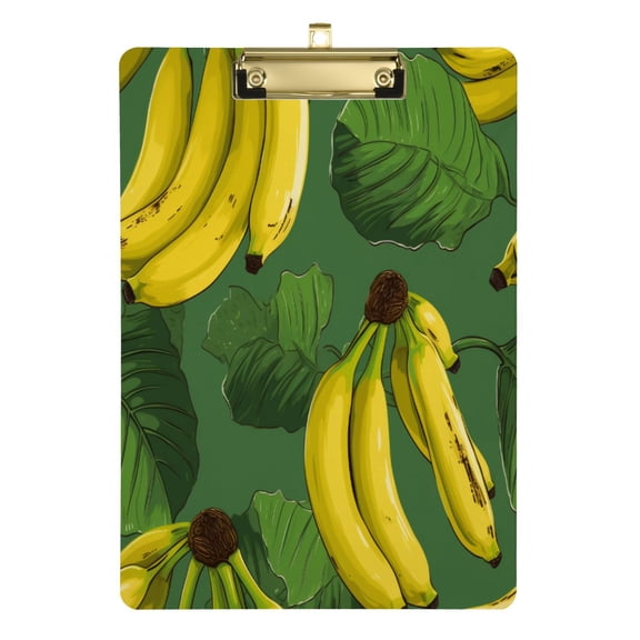 Fruit Banana Acrylic Clipboards A4 Standard Letter Size Clipboard 12.5" X 9" Clip Board for Students Teacher Office