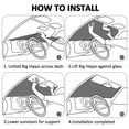 thumbnail image 5 of Picia Green Avocado Curved Windshield Sunshade Accordion Folding Style Auto Shade for Car Truck SUV Van Blocks UV Ray Sun Visor Protector -Medium, 5 of 7