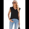 thumbnail image 3 of Camisetas Sin Mangas Informales para Mujer, Blusa Básica Holgada de Verano, Ropa de Moda Negro XL, 3 of 7