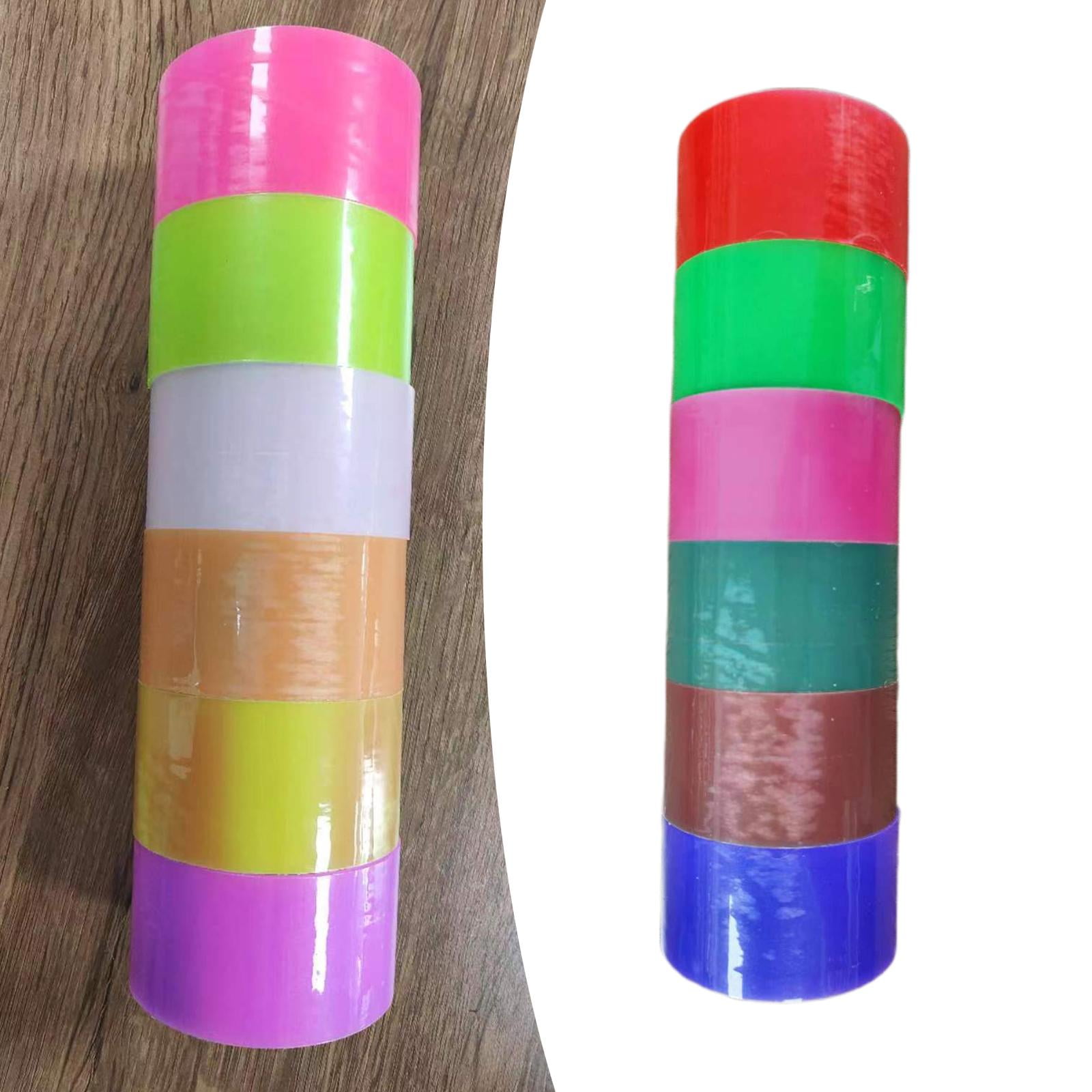 6x Sticky Ball Tape Relaxing Blow Bubbles Balloons for Children Party Adult 6cm Thermochromic
