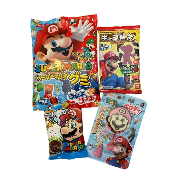 Nintendo Super Mario Bro. Japanese Snack Box of 4 Items