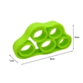 thumbnail image 2 of Bandas de agarre de mano Ehuebsd de silicona elástica para entrenamiento físico de gimnasio verde 5 piezas, 2 of 4