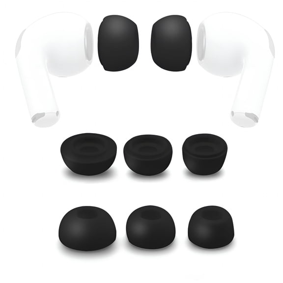GJX 2026 New Ear Tips for Airpods(2Nd Generation)Anti-Slip Eartips. Fit in the Charging Case,3 Pairs Silicone Earbuds Tips(S/M/L),For Comfort,Secure Fit,Music,Calls,Sports,Workouts,Travel.