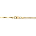 thumbnail image 3 of Real 14kt Yellow Gold 2.5mm Box Chain; 24 inch; Lobster Clasp; for Adults and Teens; for Women and Men, 3 of 4