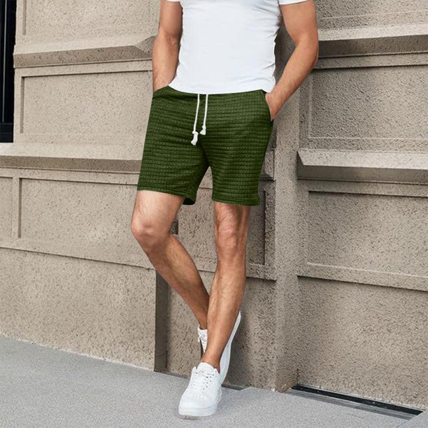 pstuiky Pantalones cortos de gimnasio, Pantalones cortos casuales, cómodos, con bolsillos sólidos, con cordón y vendaje para hombre Pantalones cortos de baloncesto