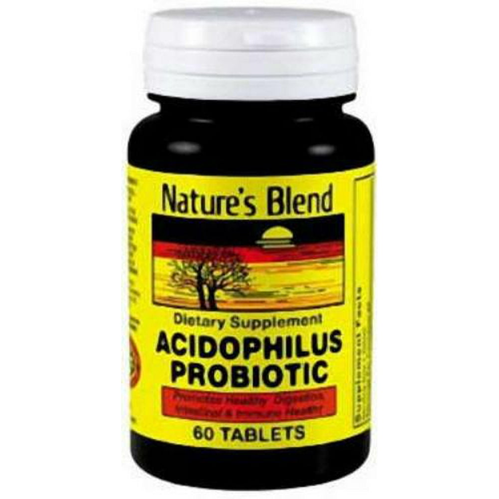 Nature's Blend Acidophilus Probiotic Tablets, 60ct 079854089813S516