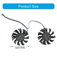 thumbnail image 2 of 1Pair HA5510H12FZ 12V 0.3A VGA Fan 2Pin 2Lines GPU Coolers for 1650 4GB OC Graphics Card Fan, 2 of 8