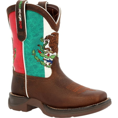 

Lil’ Durango Little Kids’ Mexican Flag Western Boot Size 6.5(M)