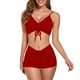 thumbnail image 1 of Traje de baño Traje de baño de dos piezas para mujer Conjunto de bikini ajustable con cordón acanalado Trajes de baño Trajes de baño, 1 of 7