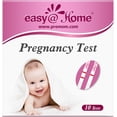 thumbnail image 1 of Easy@Home Early Detection Pregnancy Test Strips – Detect hCG 25 mIU/mL – Instant Home Urine Pregnancy Test Strips, 10 Count, 1 of 8