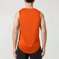 thumbnail image 5 of Ramiter Men's Tank Tops Sleeveless Muscle T Shirts for Men's Fitness,Quick Dry Gym Tank Top for Men Orange,M, 5 of 7