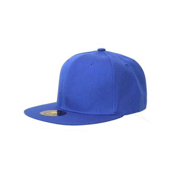 New Solid Flatbill Snapback hat - Royal Blue