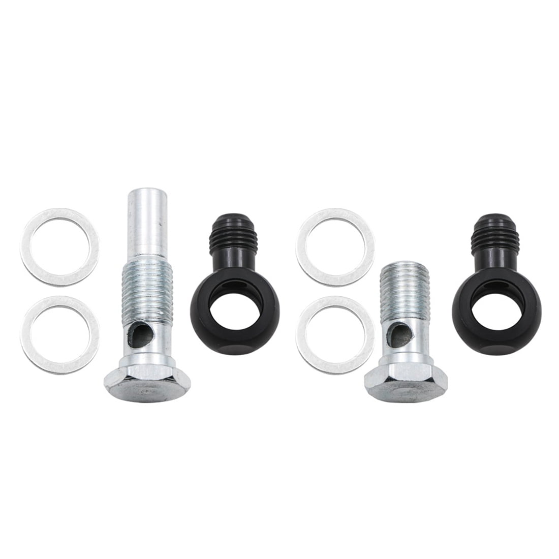 6AN X 1/4NPSM 90 Degree Banjo Fittings Oil Cooler for 4L80E