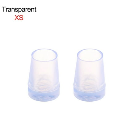 

1 pair Useful Non-slip Shoes Accessories Wearable Silencer Heel Protector Round Shape Heel Stoppers Antislip High Heeler TRANSPARENT XS