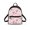 Pink Peony Floral Print, variant on Eheartsgir Clover Horseshoe Rainbow Small Backpack for Travel Work, Lots of Pockets Lightweight Back Pack Polyester Waterproof Mini Backpack