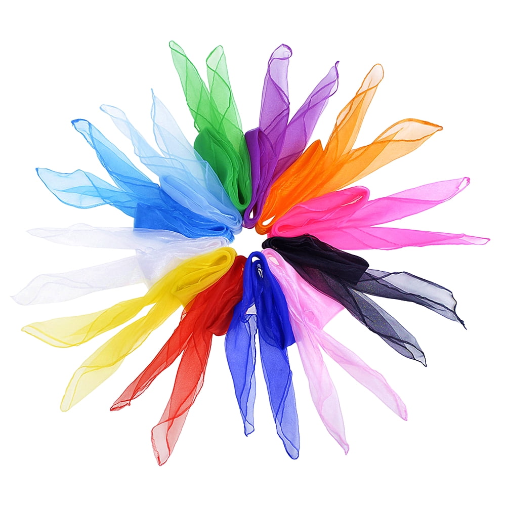 Aspire Aspire 120Pcs Juggling Dancing Scarves, Rhythm Vibrant Scarf