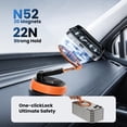 thumbnail image 6 of Imego Magnetic Car Phone Holder 360 Suction Dashboard Windshield Mount Compatible for iPhone 12-17,Orange, 6 of 13