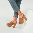 thumbnail image 4 of Verano nuevo estilo boca de pescado zapatillas Sexy tacones gruesos moda tacones altos mujeres Wmkox8yii  hj789, 4 of 8