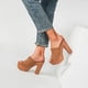 thumbnail image 4 of Verano nuevo estilo boca de pescado zapatillas Sexy tacones gruesos moda tacones altos mujeres Wmkox8yii  hj789, 4 of 8