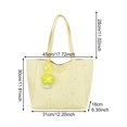 thumbnail image 7 of Hsqqdc Large Canvas Tote Bag, Lightweight Star Spot Shoulder Handbag for Work Travel, 7 of 7