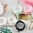thumbnail image 4 of Visland 1 Pack Colorful Contact Lenses Case Eye Contact Lenses Container Kit with Mirror Solution Bottle Tweezers, 4 of 8