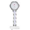 thumbnail image 2 of Reloj de bolsillo de analógico de enfermera forma forma forma con floral de de imitación con broche de collar Blanco Yinane reloj de bolsillo, 2 of 8