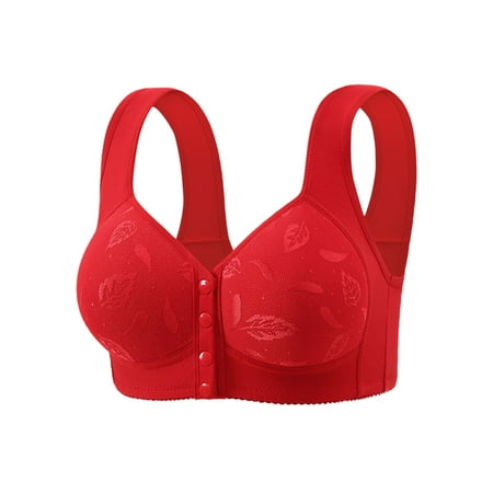 Holiday Deals 2024! itsun Womens Plus Size Bra  Bras for Women  Women s Nursing Bra Maternity Sleeping Underwear Large Size Large Cup No Wire Underwear Women Daily Bra Red 5XL