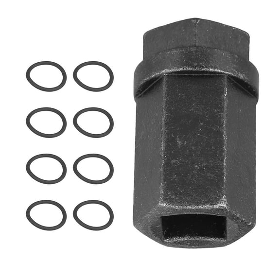 Unique Bargains High Pressure Oil Rail Ball Tube Repair Kit 1/2" Drive Socket with O Ring for Ford 6.0L Diesel 2003-2007