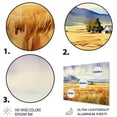 thumbnail image 3 of Designart "Wyoming Yellow Prairies High Plains Beauty" Wyoming Metal Wall Art, 3 of 5