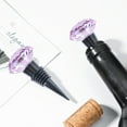 thumbnail image 6 of Qiangzon Wine Stoppers for Wine Bottles Opolski Crystal Diamond Wine Bottle Stopper - Elegant Metal And Silicone Leakproof Reusable Cork Plug for Parties, Gifts, And Bar Use, Adds Fashion Flair, 6 of 9
