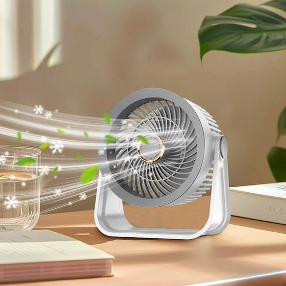 Zenithome Multi - Functional Desktop Fan, 10W, 5V/2A, for Home Bedroom Study, Air Circulation, Soft Lighting, USB - Charged
