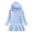 Light Blue, variant on NAISIBABY Girls Casual Dress, Solid Color Long Sleeve Pleated Flare Hooded Sweatshirt Dress Watermelon Red 5-6T