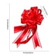 thumbnail image 3 of Adornos navideños, juego de 10 lazos transparentes dorados y rojo vino para decorar regalos de Navidad y fiestas. Lazo de plástico., 3 of 6