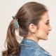 thumbnail image 5 of pinzas para el pelo con forma de plátano y brillantes diamantes de imitación, elegantes pinzas para el pelo con forma de plátano, pinzas para el pelo con forma de cola de caballo, 5 of 8
