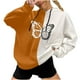 thumbnail image 2 of Puntoco, jersey de otoño e invierno para mujer, con capucha, estilo Punk oscuro, estampado, manga larga, fino, suelto, informal, abrigo con cuello Puntoco Puntoco-7082, 2 of 5