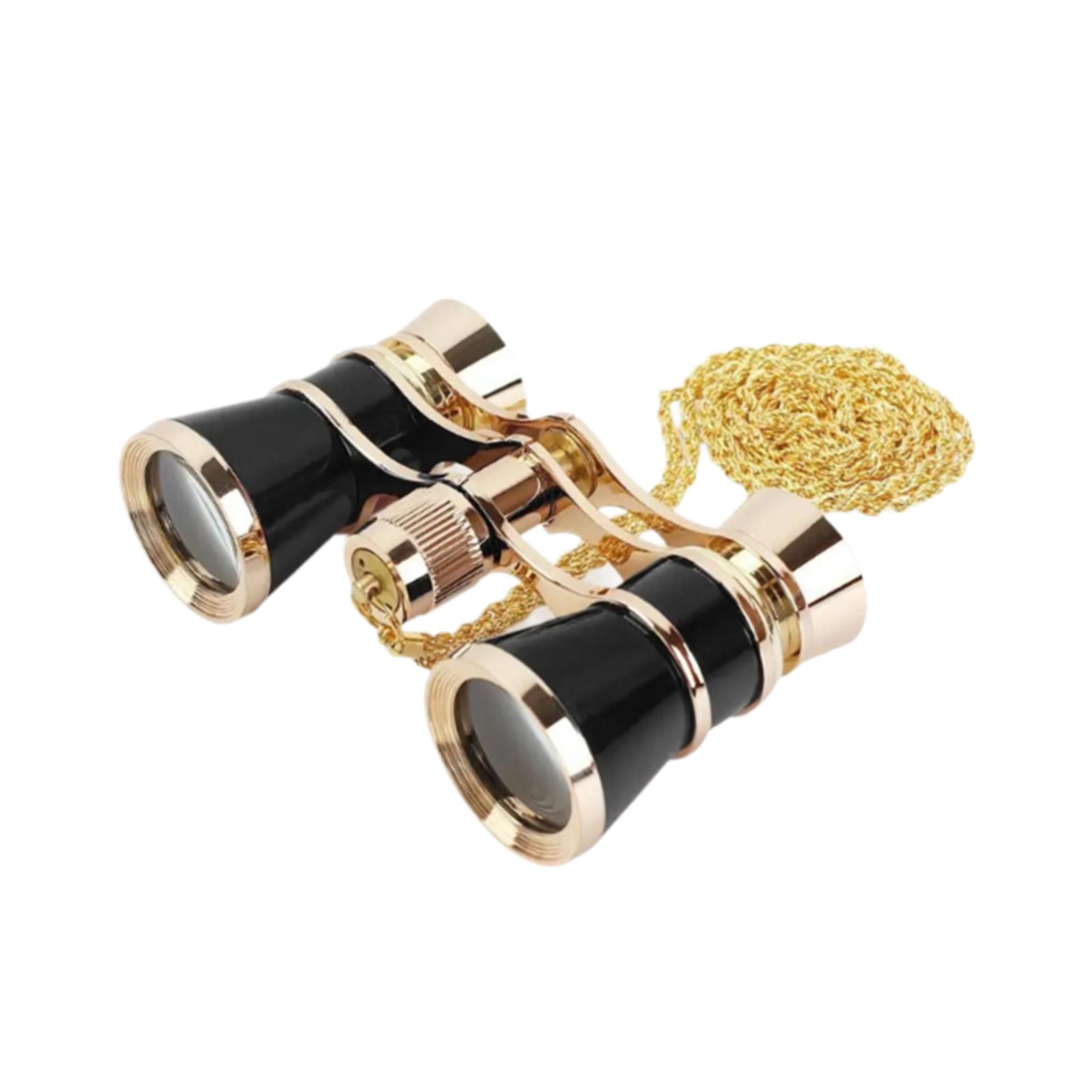Wzmzjy 3x25 Theater Binoculars Multifunctional Telescope for Travel Musical Concert Black