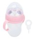 thumbnail image 1 of Baby Feeding Bottle Soft Silicone Pacifier Straw Handles Leakproof Infant Milk Water Bottle 240ml, 1 of 4