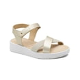 thumbnail image 1 of Sandalia Para Dama Plataforma Suela Blanca Super Comodas plateado 26, 1 of 7