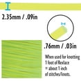 thumbnail image 3 of Rexlace Flat Plastic Lacing – Boondoggle String, Clear Yellow, 0.092" W, 0.035” Thick, 100 Yd, 3 of 6