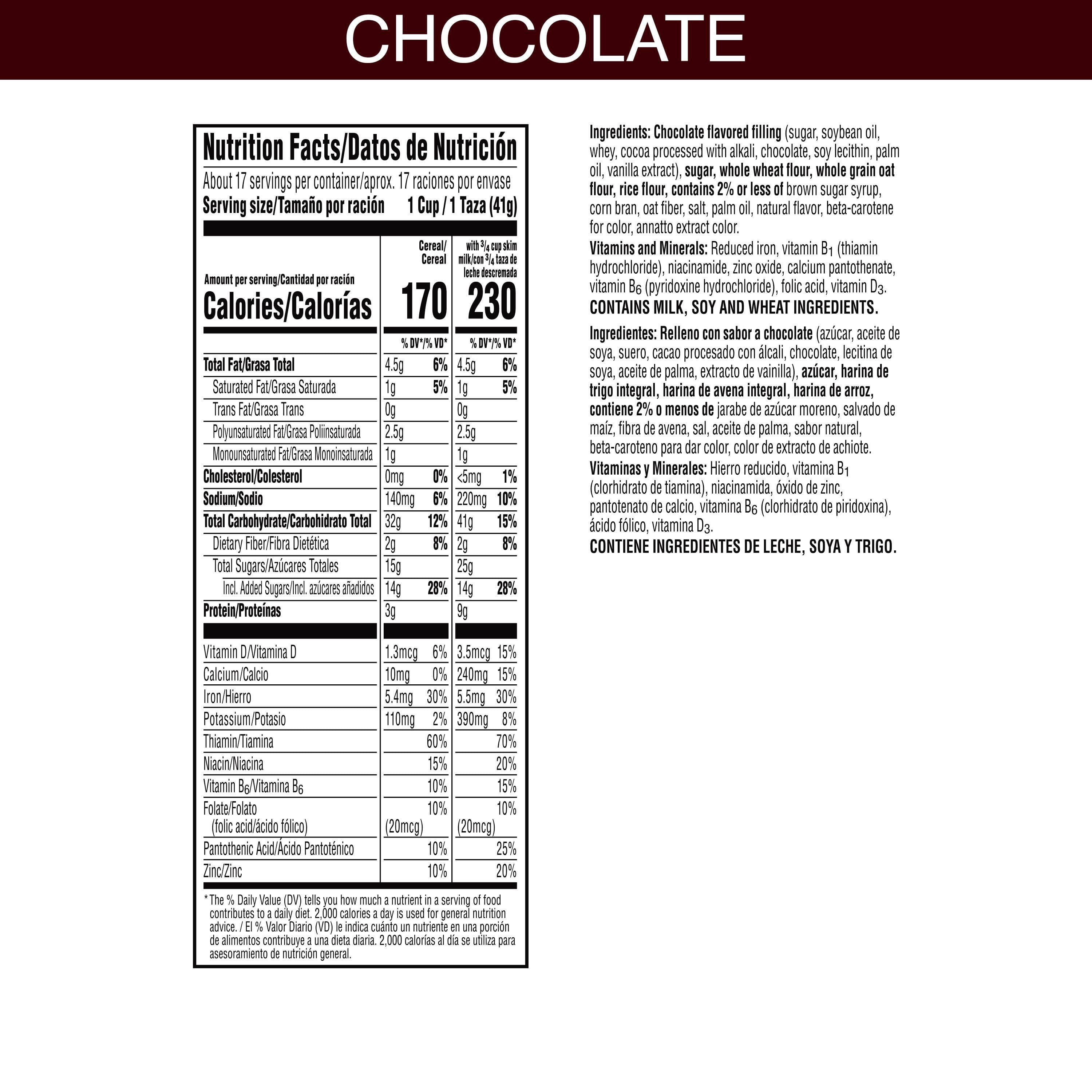 Kellogg's Krave Chocolate Breakfast Cereal, Family Size, 17.3 oz (2 pack)
