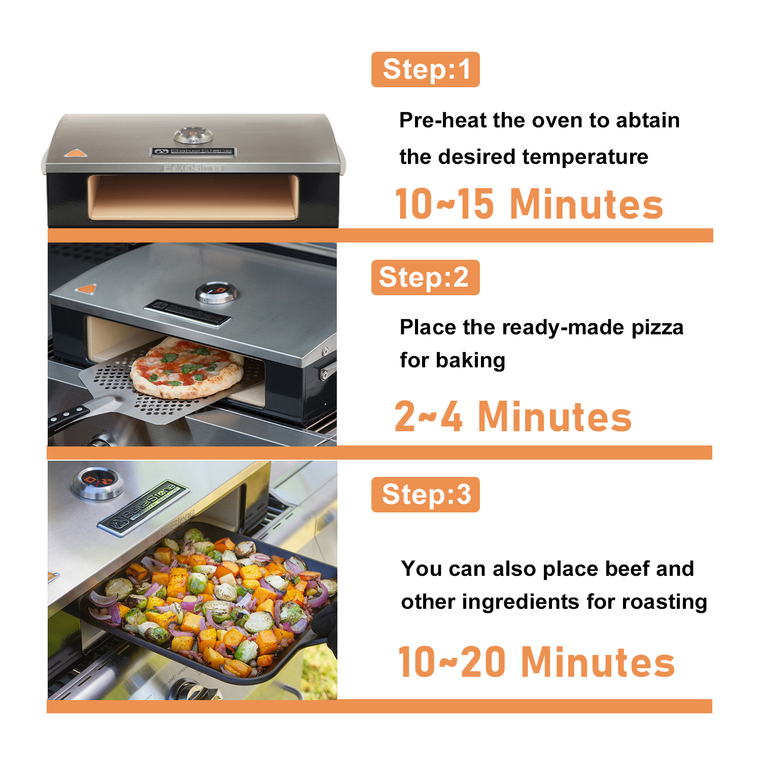 BakerStone Professional Series Grill Top Pizza Oven Box - image 3 of 7