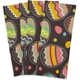 thumbnail image 6 of Bright Eggs Pattern Kitchen Dish Towels 4 Pack Absorbent Hand Towels, Lint-Free 18"x28" Spring Easter Fast Drying Hanging Dishcloths for Cooking Baking Home Clean, 6 of 7