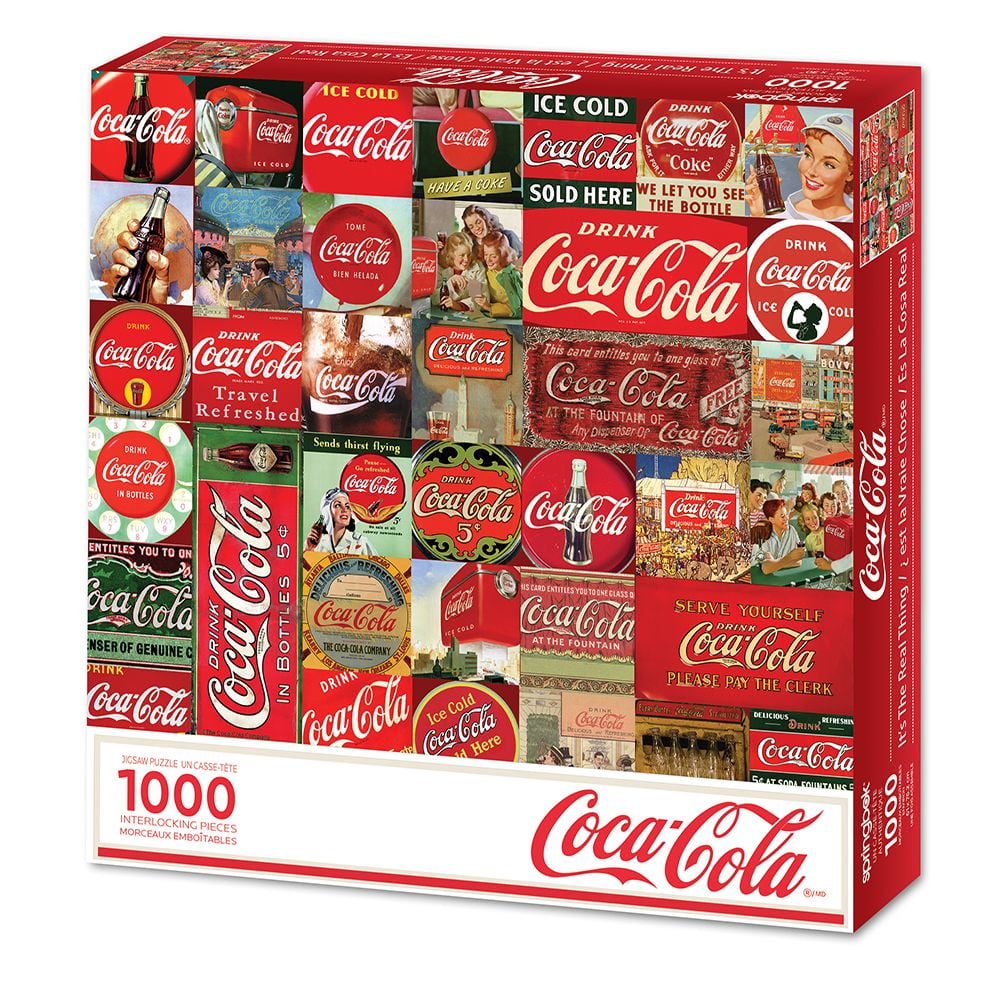 Masterpieces Rompecabezas de 1000 piezas para adultos y familias –  Coca-Cola Signs of The Times – 19.25 x 26.75 pulgadas