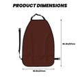 thumbnail image 6 of Goofa Brown Pattern Car Back Seat Protector for Kids (2 Pack) ,Anti-kick Storage Mat for Car Seats,Shields from Footprints, 6 of 6