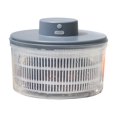thumbnail image 4 of Centrifugador de ensaladas fácil de usar para lavar y secar lechuga (gris), 4 of 6