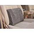 thumbnail image 4 of Back Massage Pillow, Black, Battery-Powered Lumbar Support Cushion for Car Seat and Chair, Soft Textured, Medium Size (34 x 32 x 11 cm), 4 of 5