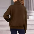 thumbnail image 6 of Bnwani Girls Crewneck Sweatshirt Half Zip Winter Sweatshirt Plain Pullover, 6 of 8