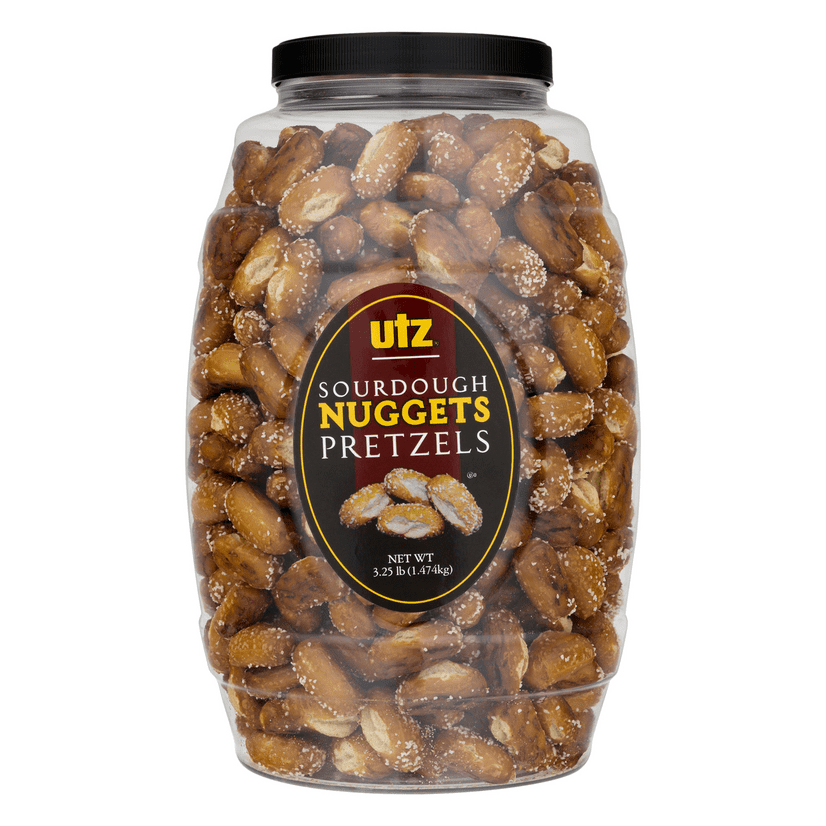 Utz Sourdough Nuggets Pretzels 52 oz Barrel