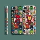 thumbnail image 5 of Case For Redmi Note 12 11 11T 11R 9 9S 8 7 7S PRO PLUS 4G 5G Simple Liquid silicone Case Marvel Cartoon Iron Spider-Man Poster, 5 of 5