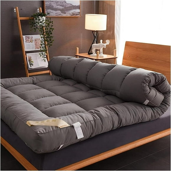 Japanese Thick Tatami Mattress,Portable Floor Mattresses,Foldable Roll Up Futon Mattress,Lounger Guest Bed Camping Couch,Non-Slip and Breathable,Full Size Futon Mattress, 120x200cm